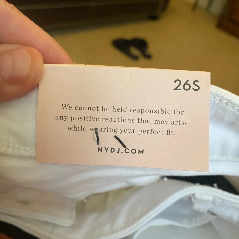 COPY - Women’s Plus Sz White Jeans by NYDJ - Sz 26S-Ankle Length-Cotton/Lycra-N… - Picture 7 of 8